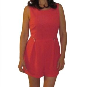 TOPSHOP Romper - Salmon in colour - Size 6